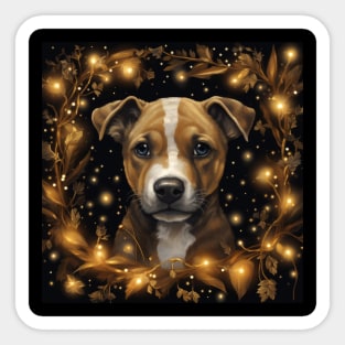 Golden Staffy Sticker